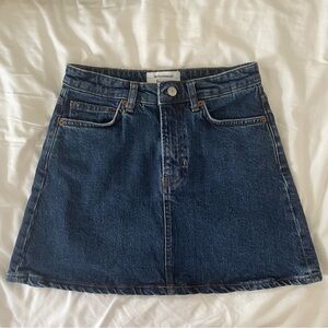 Reformation Lydia High Ride Denim Mini Skirt